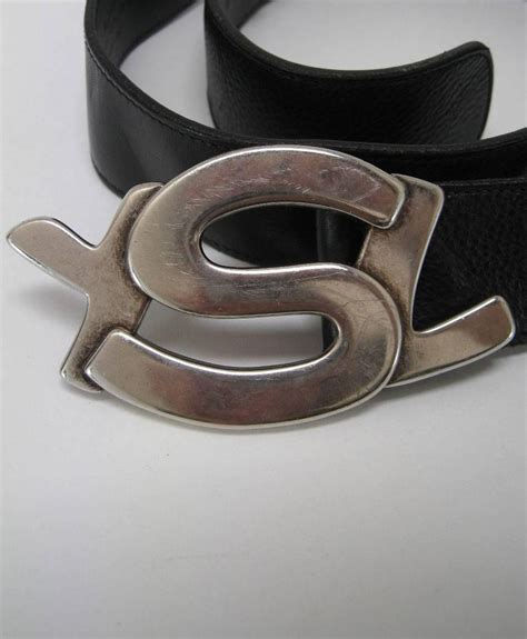 supreme ysl belt|YSL buckle belt.